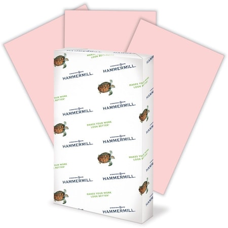 Hammermill Hammermill Colored Paper, 20lb Pink Copy Paper, 8.5x14, 1 Ream, 500 Sheets HAM103390